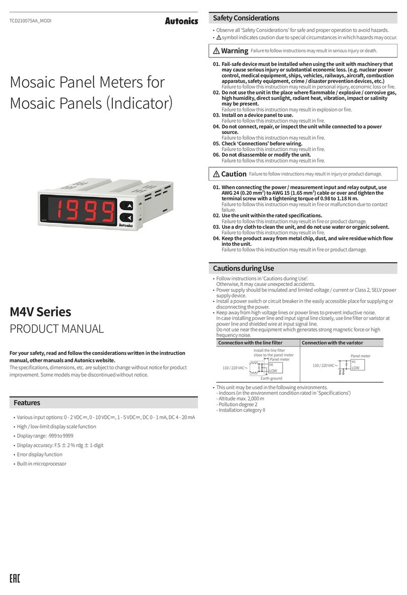 Autonics M4V Series User manual