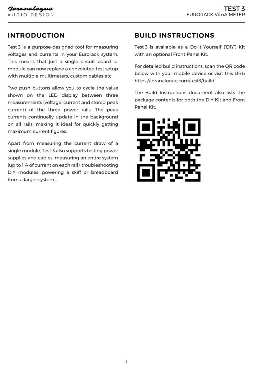 Joranalogue TEST 3 Build instructions