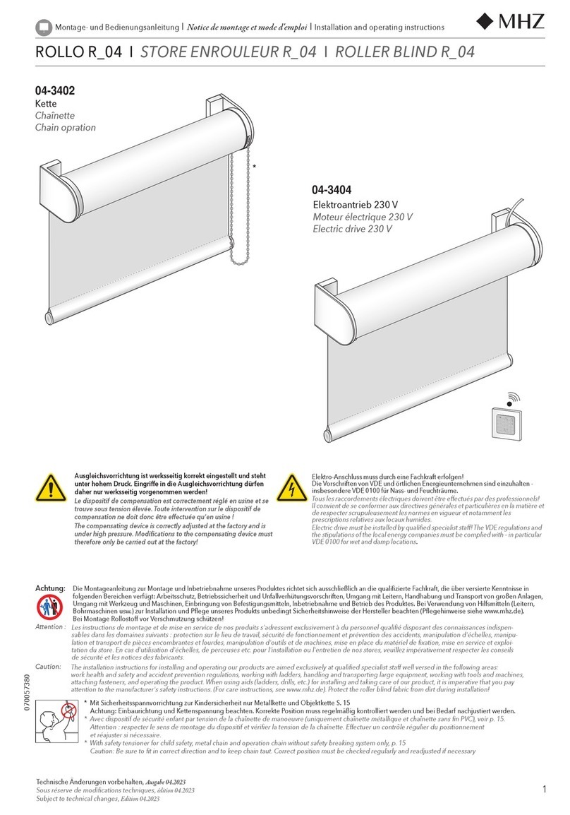 MHZ R 04 Installation and operating instructions