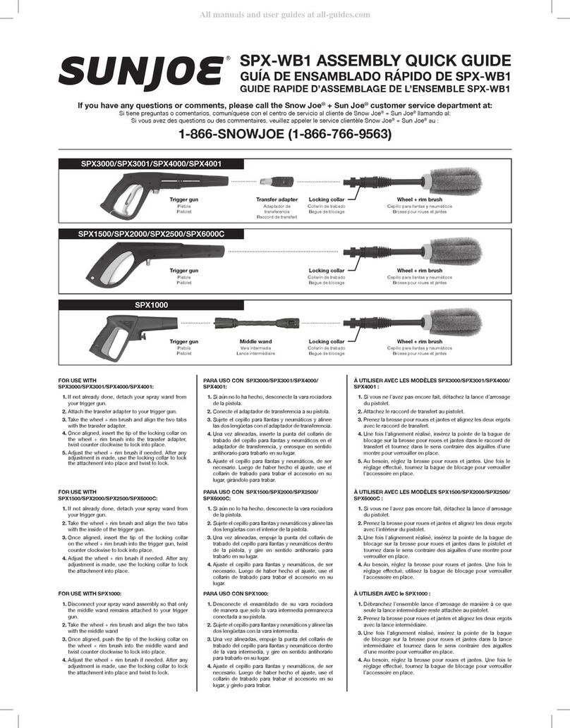 sunjoe SPX-WB1 ASSEMBLY QUICK GUIDE