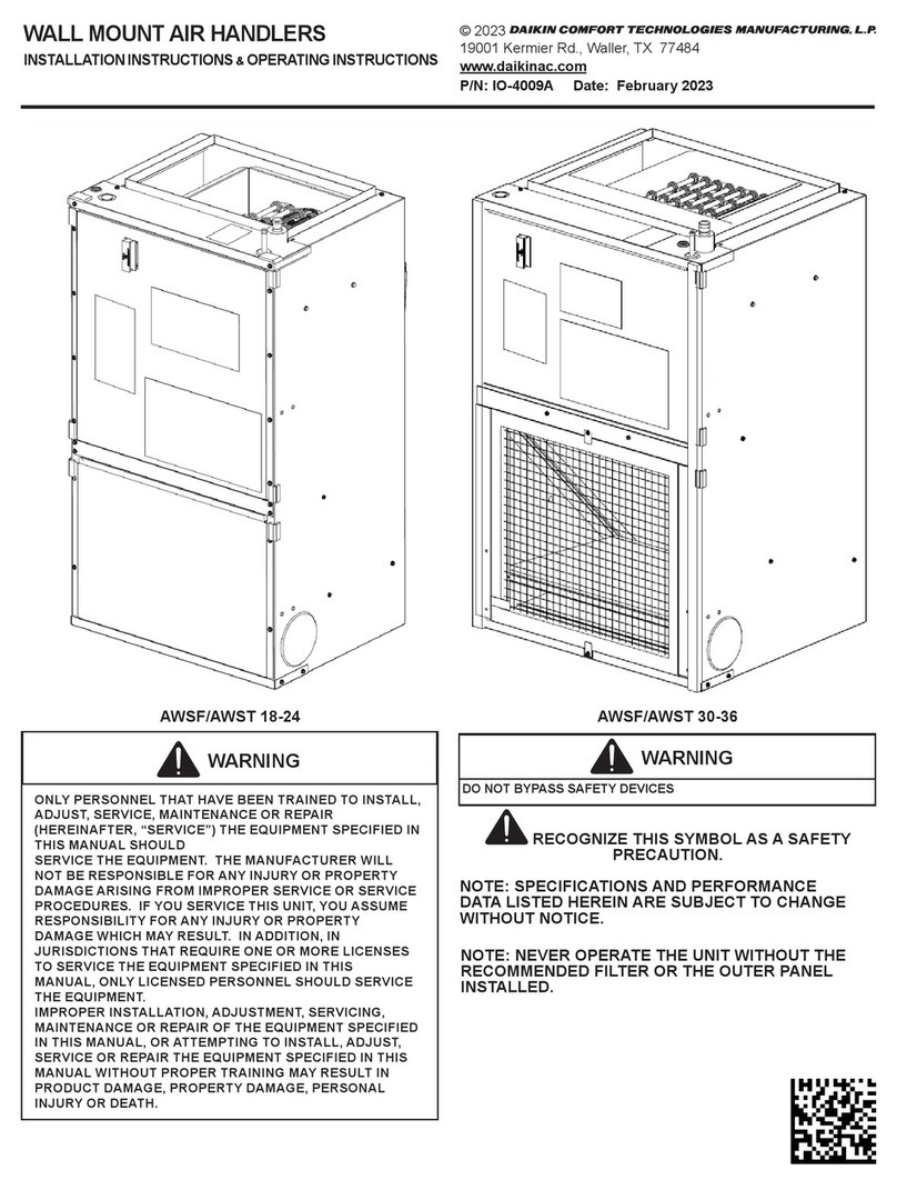 Daikin AWSF18SU16 Series User manual