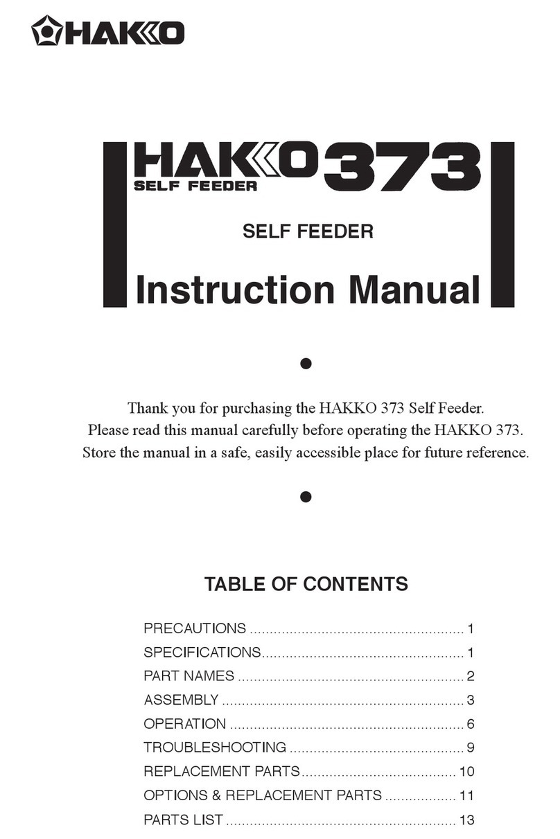 Hakko Electronics 373 instruction manual