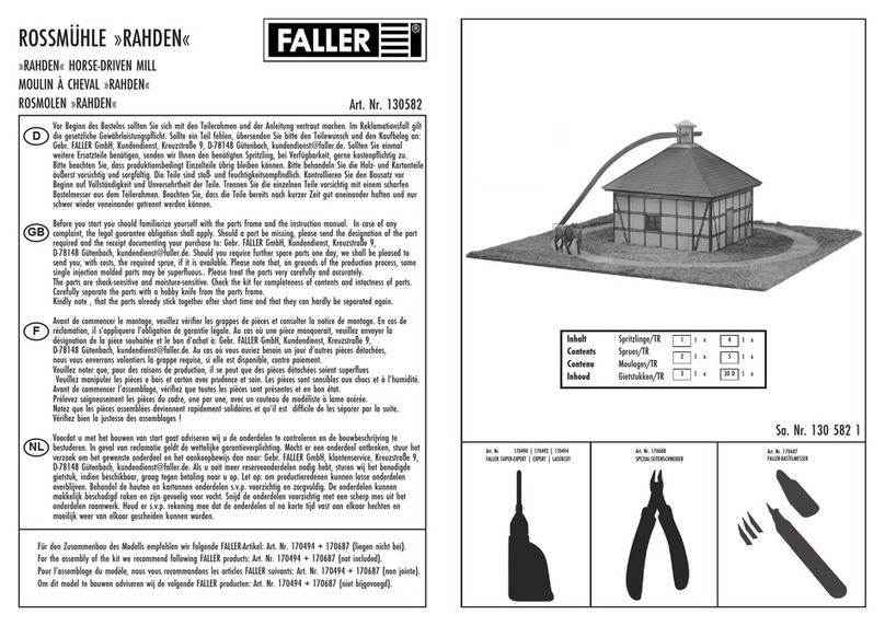 Faller RAHDEN HORSE-DRIVEN MILL manual
