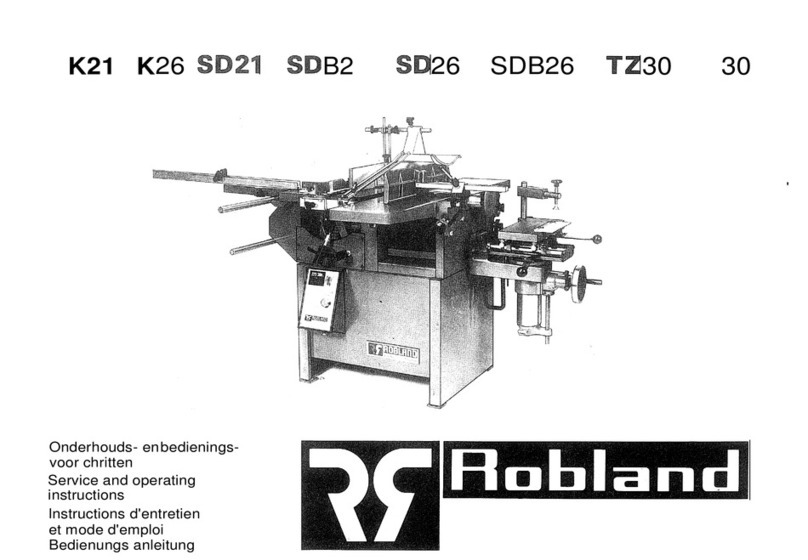 Robland K21 Service and Operating Instructions