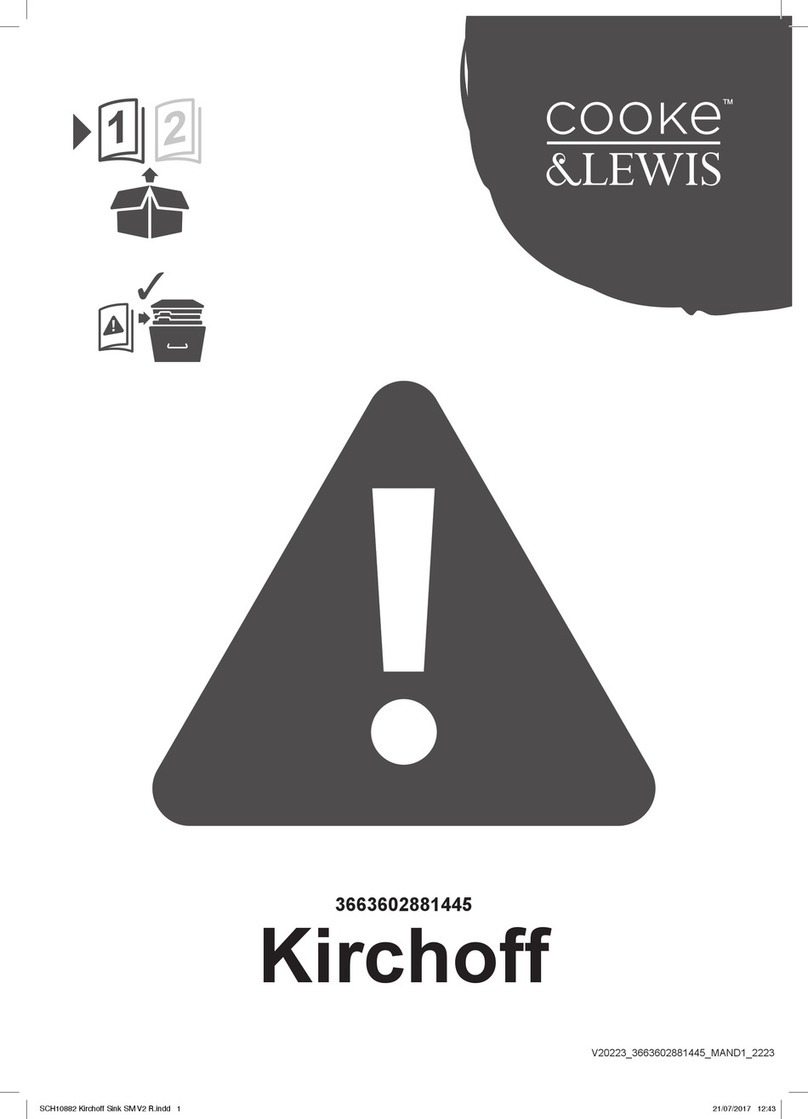 Cooke & Lewis Kirchoff 3663602881445 manual Cooke & Lewis Kirchoff 3663602881445 manual