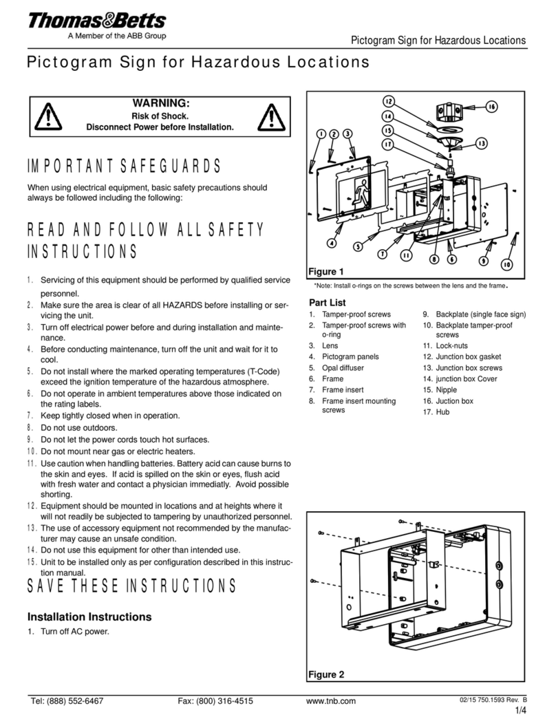 ABB Thomas & Betts RH Series User manual