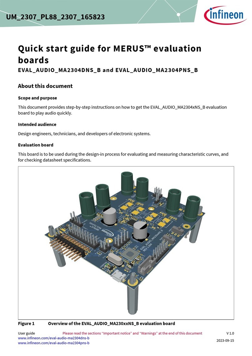 Infineon MERUS EVAL-AUDIO-MA2304DNS-B quick start guide