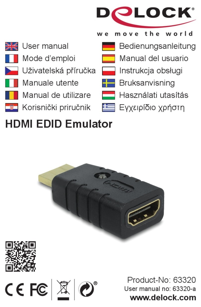 DeLOCK 63320 User manual