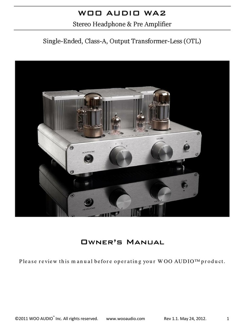 Woo Audio WA2 User manual