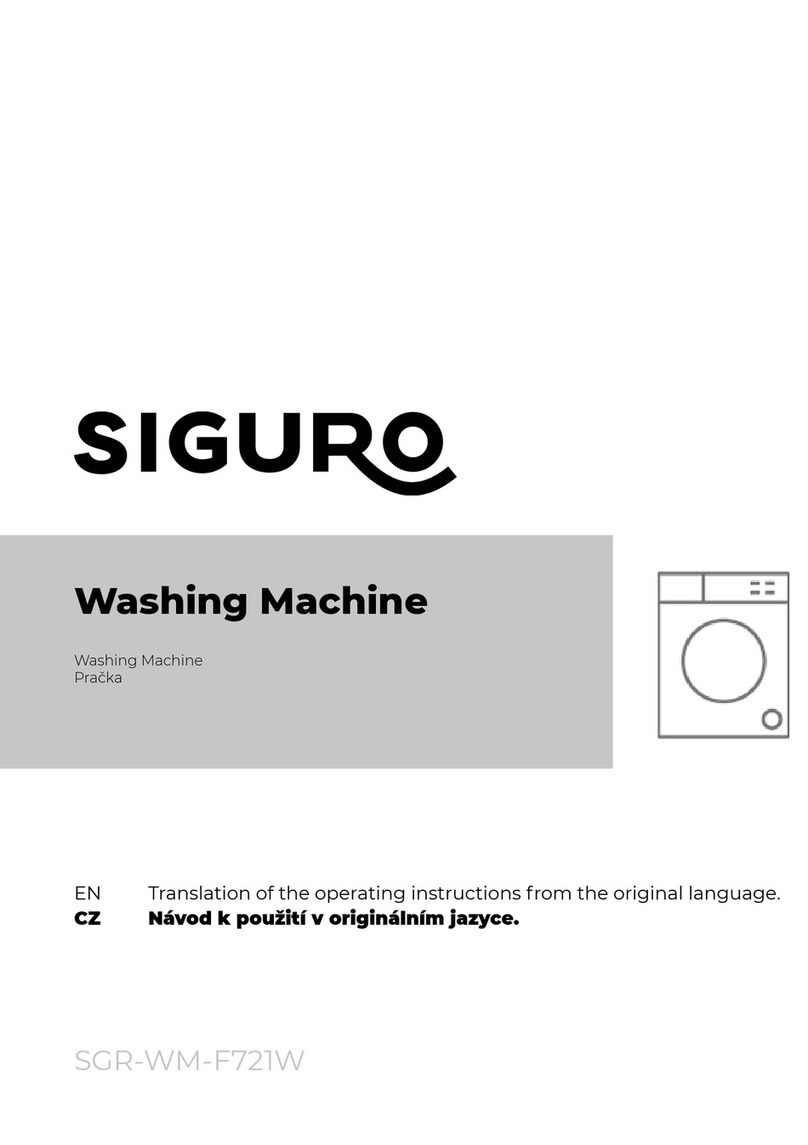 SIGURO SGR-WM-F721W Operating instructions