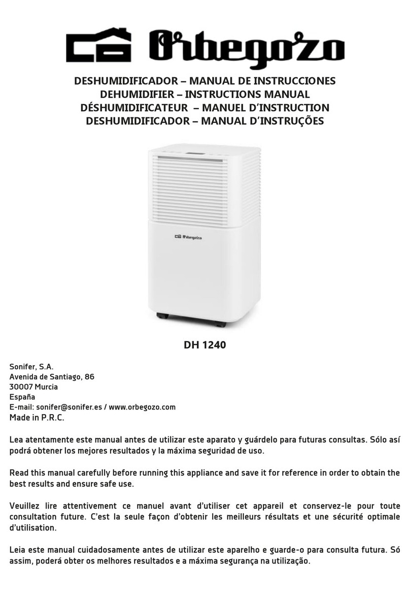 Orbegozo DH 1240 instruction manual Orbegozo DH 1240 instruction manual