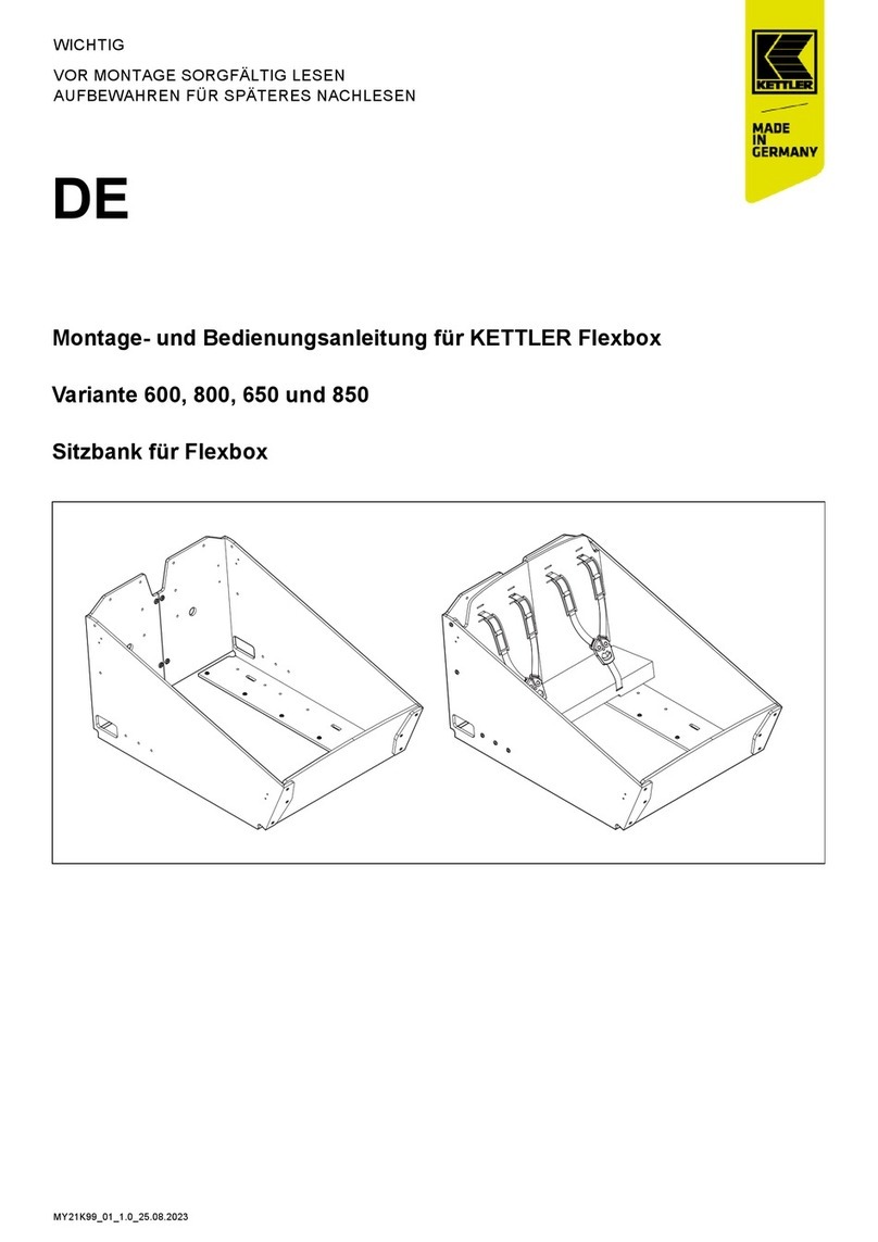 Kettler Flexbox 600 Assembly and operating instructions