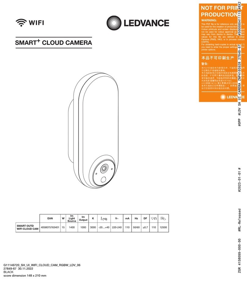 Ledvance SMART+ CLOUD CAMERA User manual