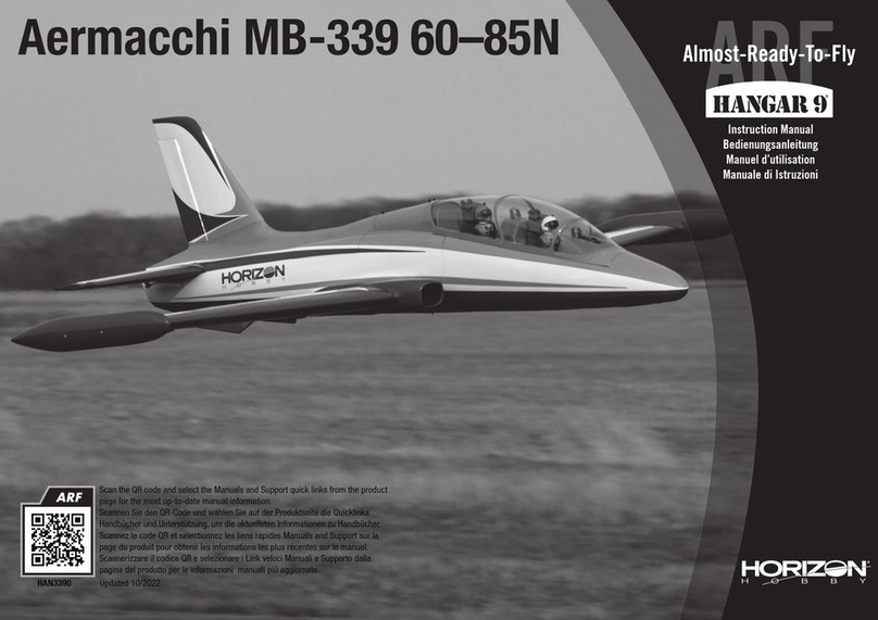 Horizon Hobby HANGAR 9 Aermacchi MB-339 instruction manual