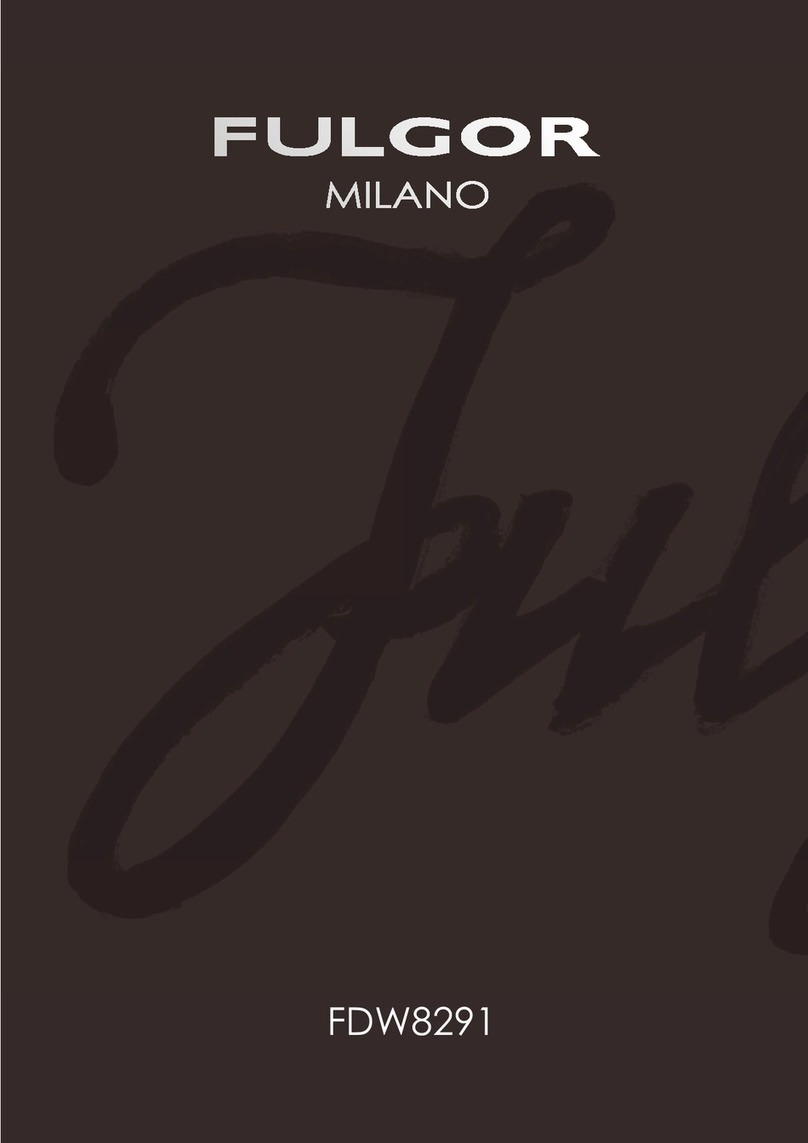 Fulgor Milano FDW8291 manual