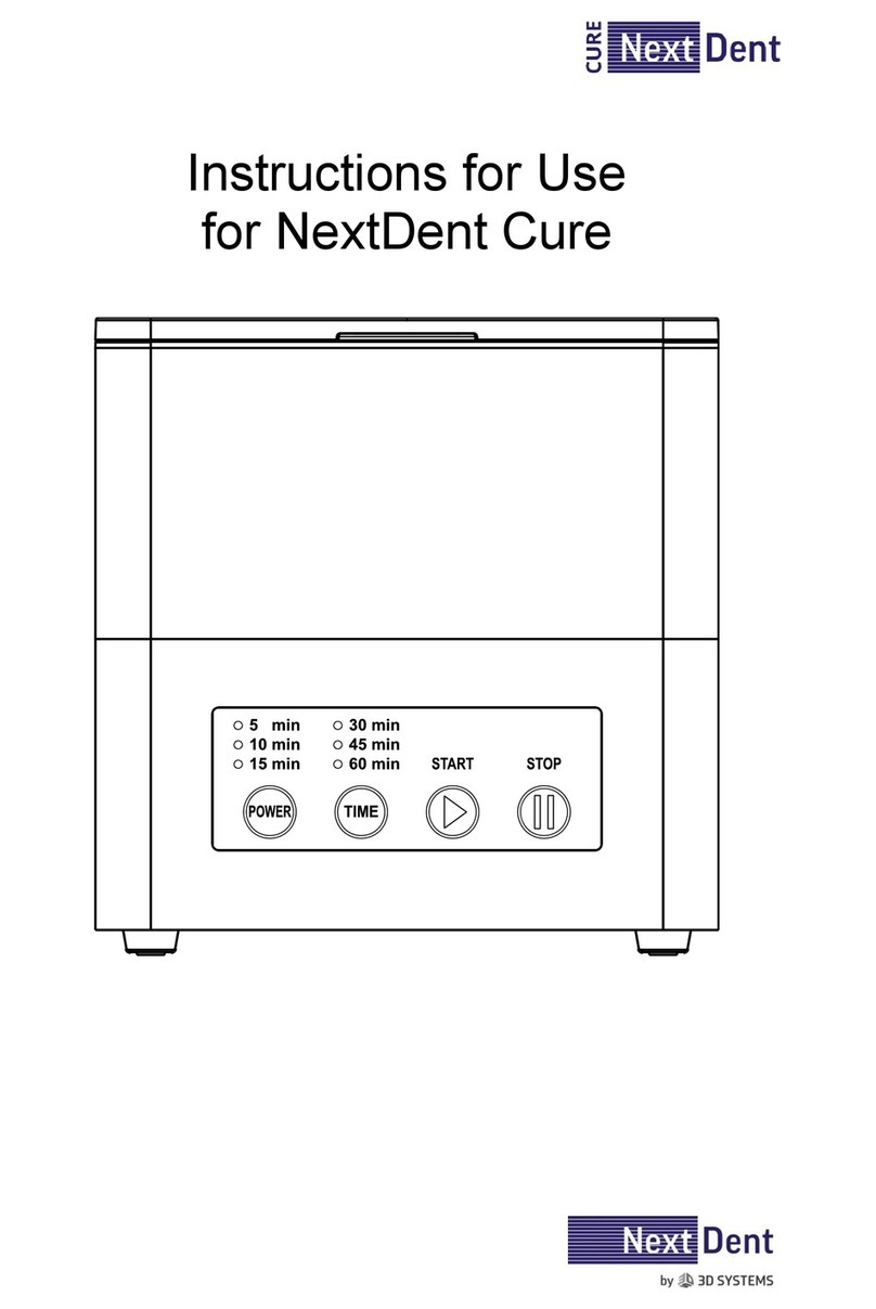 3D Systems NextDent Cure User manual