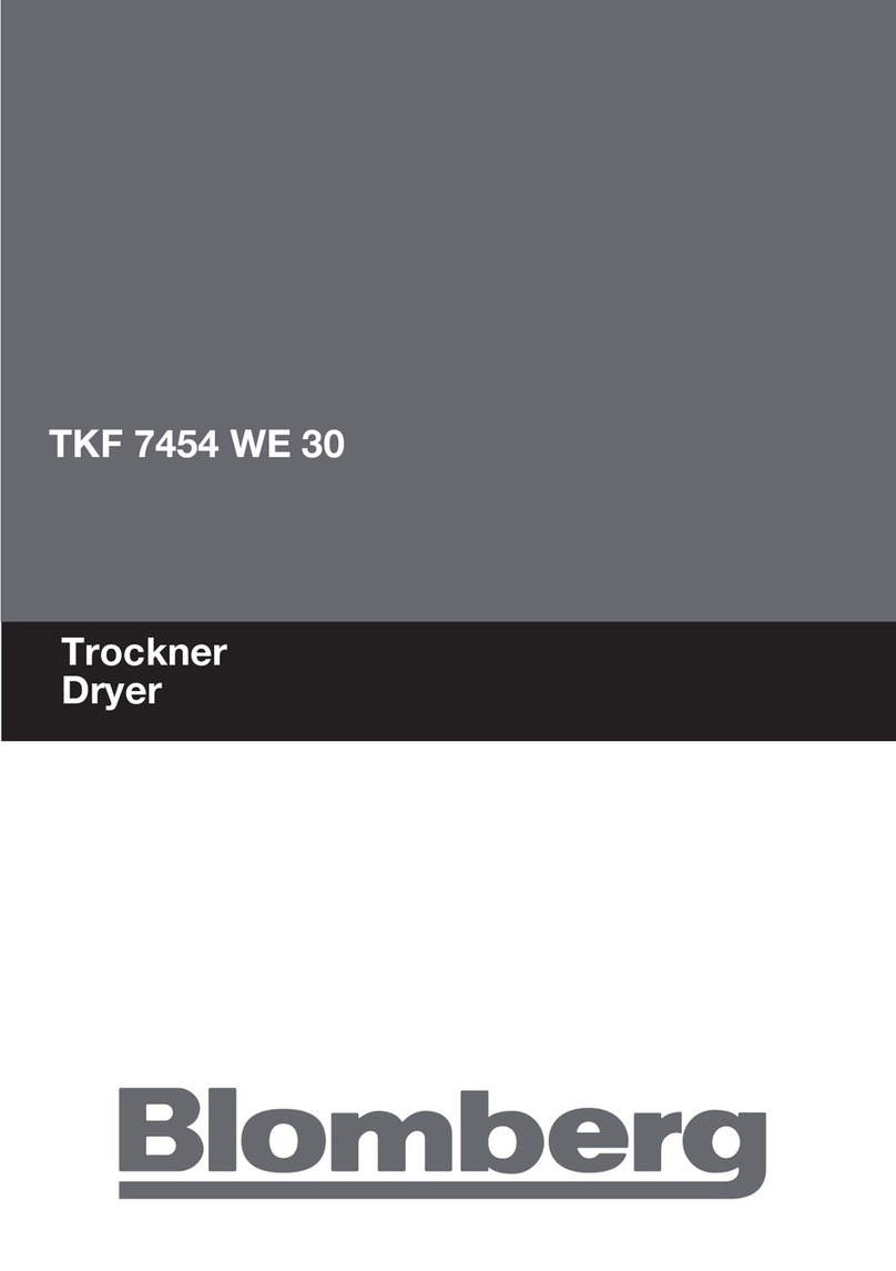 Blomberg TKF 7454 WE 30 user manual