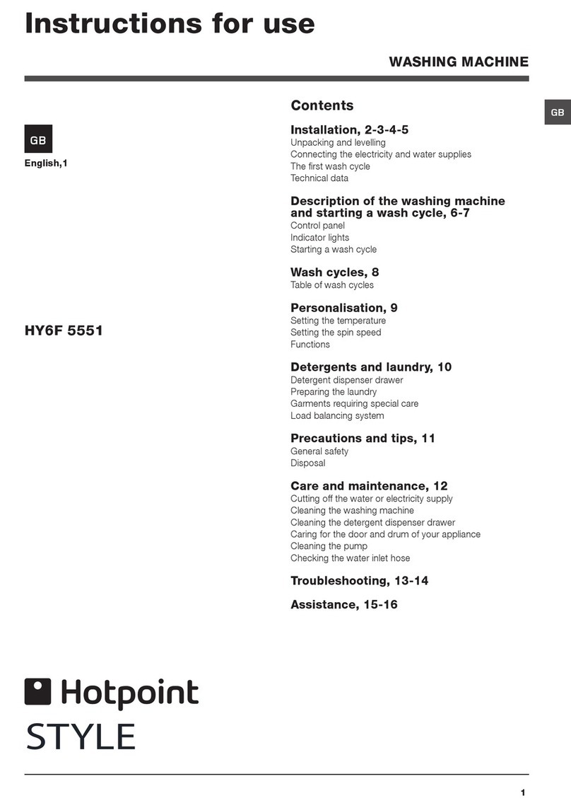 Hotpoint STYLE HY6F 5551 User manual