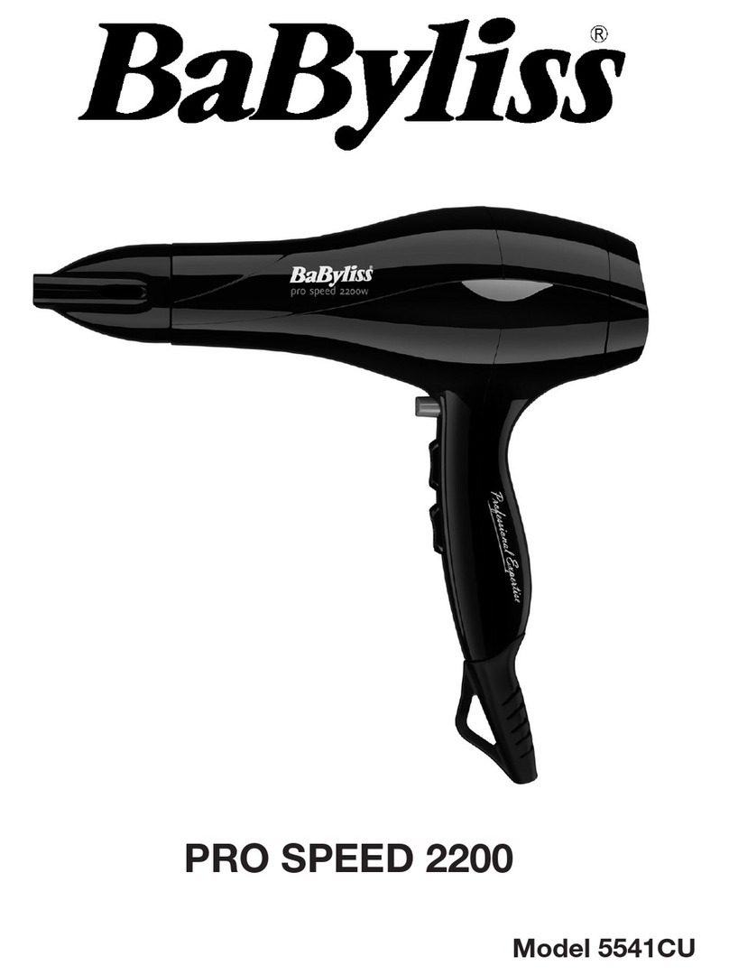 BaByliss PRO SPEED 2200 manual