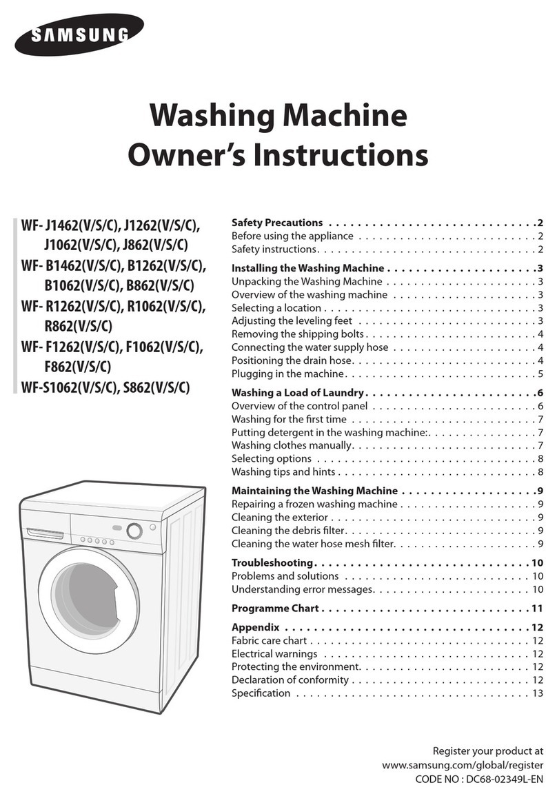 Samsung WF-J1462 User manual