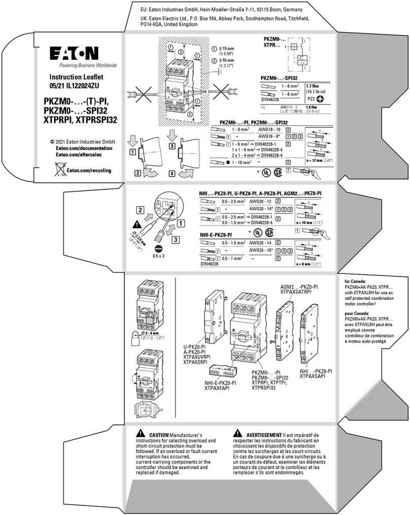 Eaton PKZM0 PI Series Manual