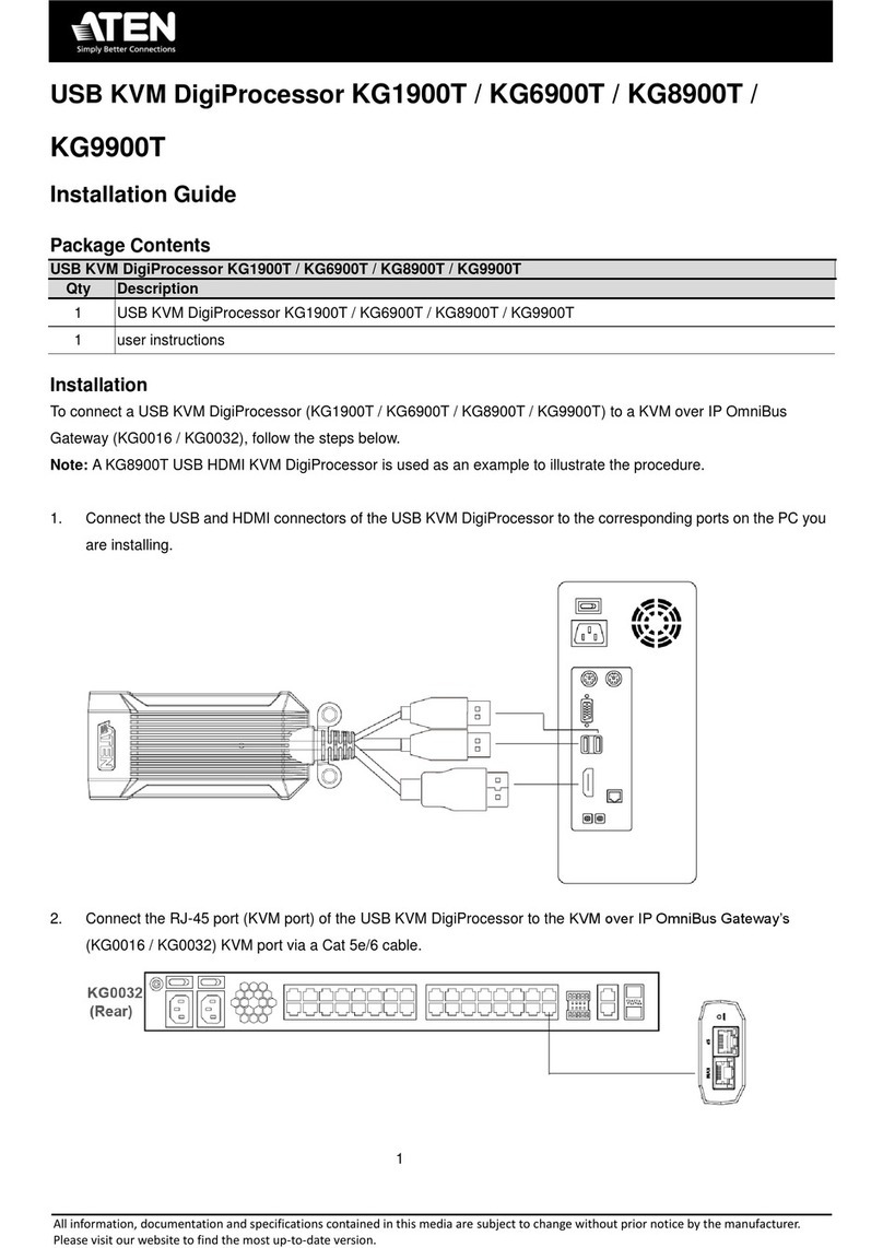 ATEN DigiProcessor KG9900T installation guide
