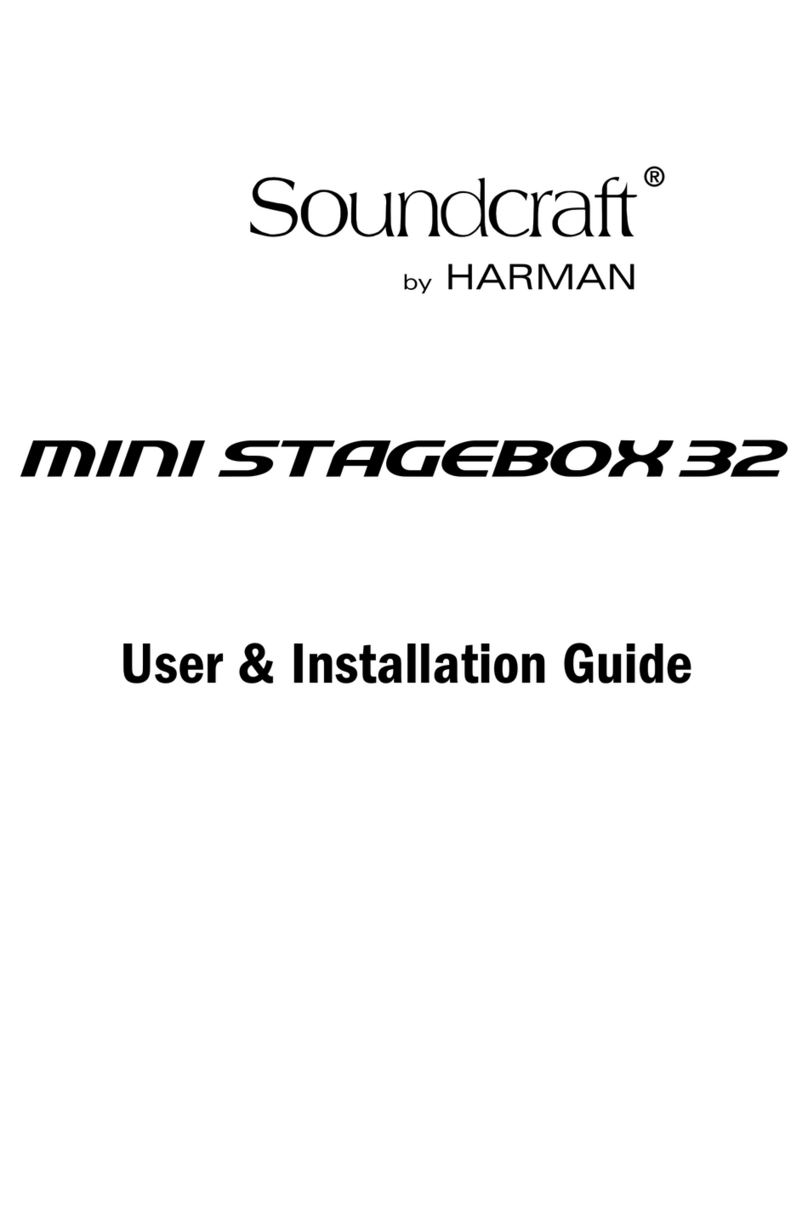 Harman Soundcraft MINI STAGEBOX 32 User's installation guide