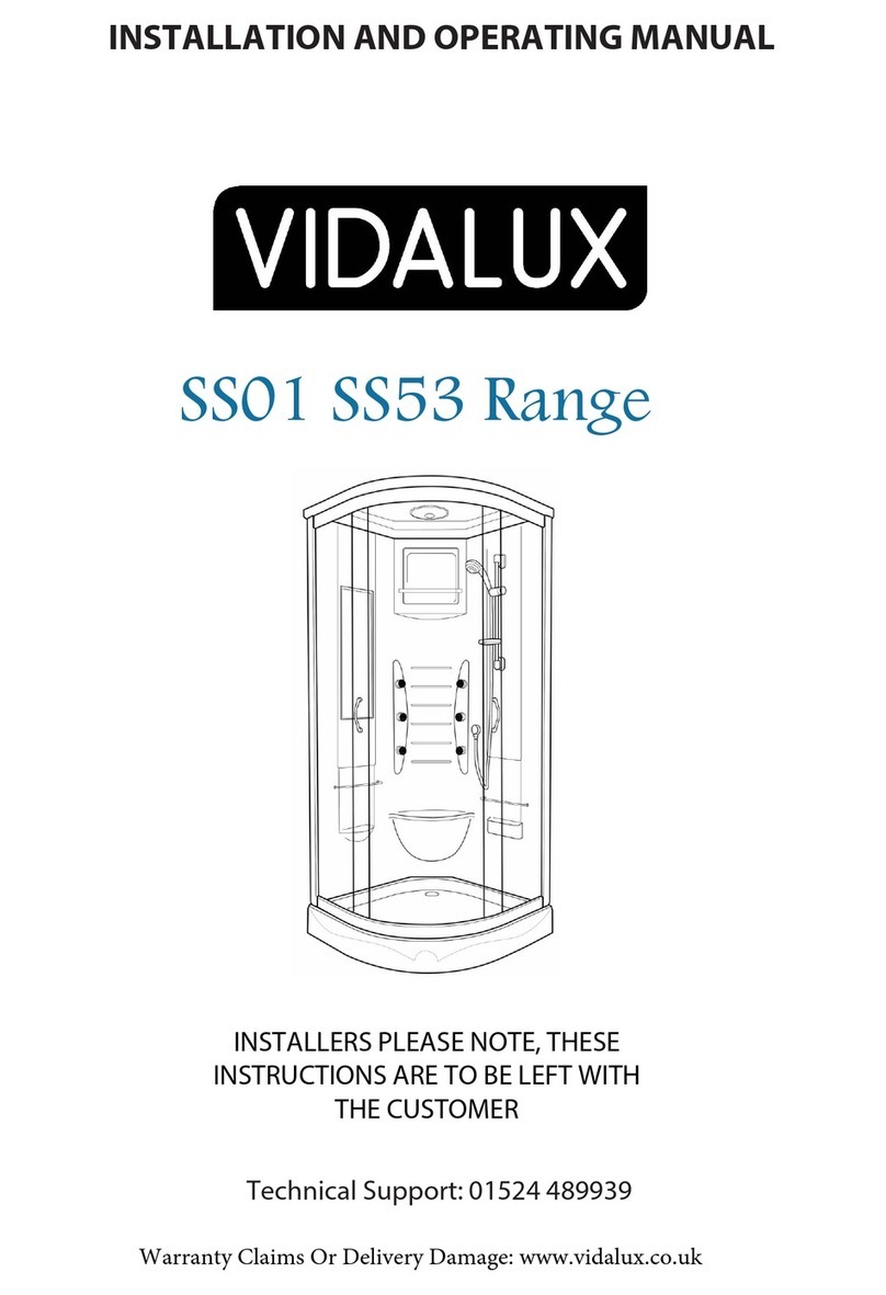 Vidalux SS01 Installation and operating manual
