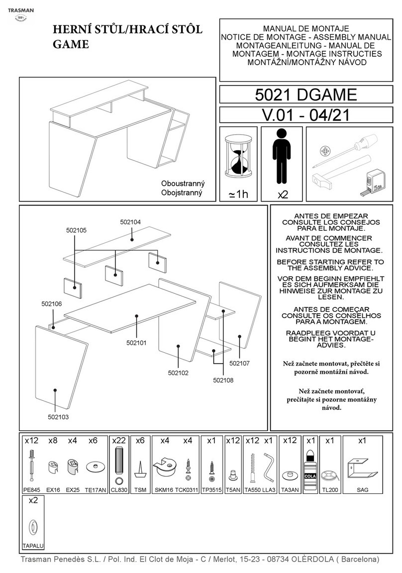 Trasman 5021 DGAME Assembly manual