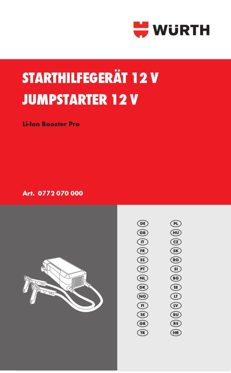 Würth Li-Ion Booster Pro manual