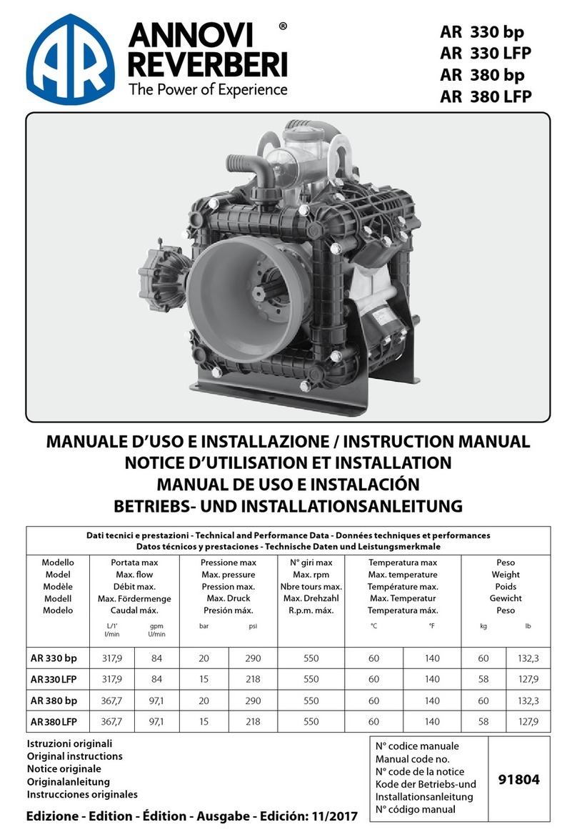 Annovi Reverberi AR 330 LFP instruction manual