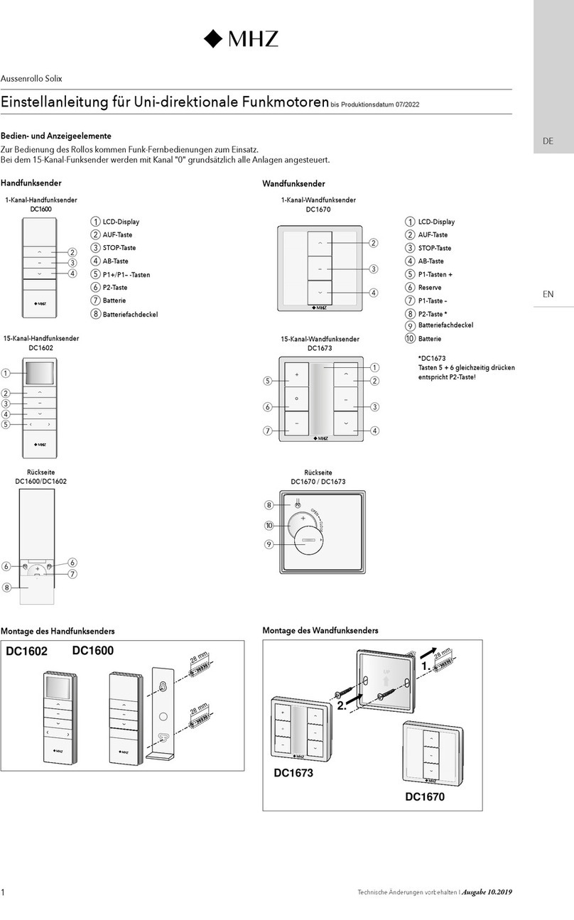 MHZ Solix Adjustment instructions