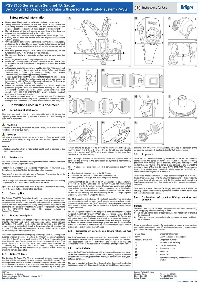 Dräger PSS 7000 Series Instructions for use