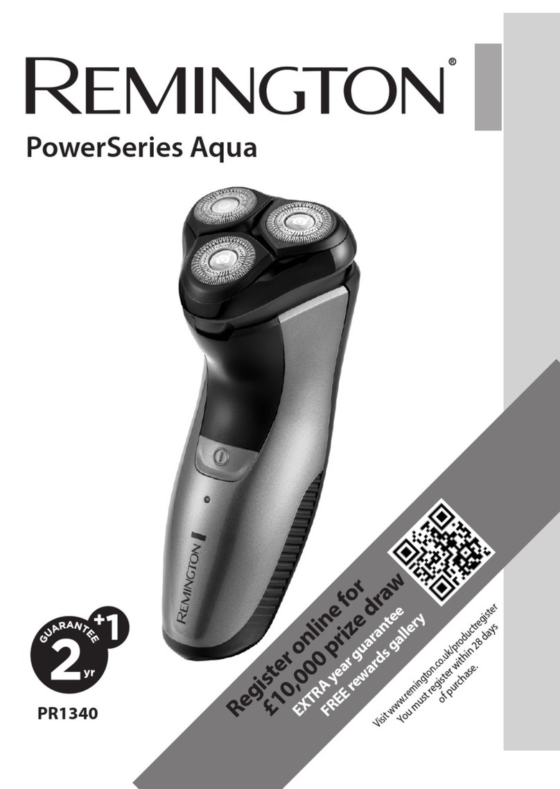 Remington PowerSeries Aqua PR1340 User manual