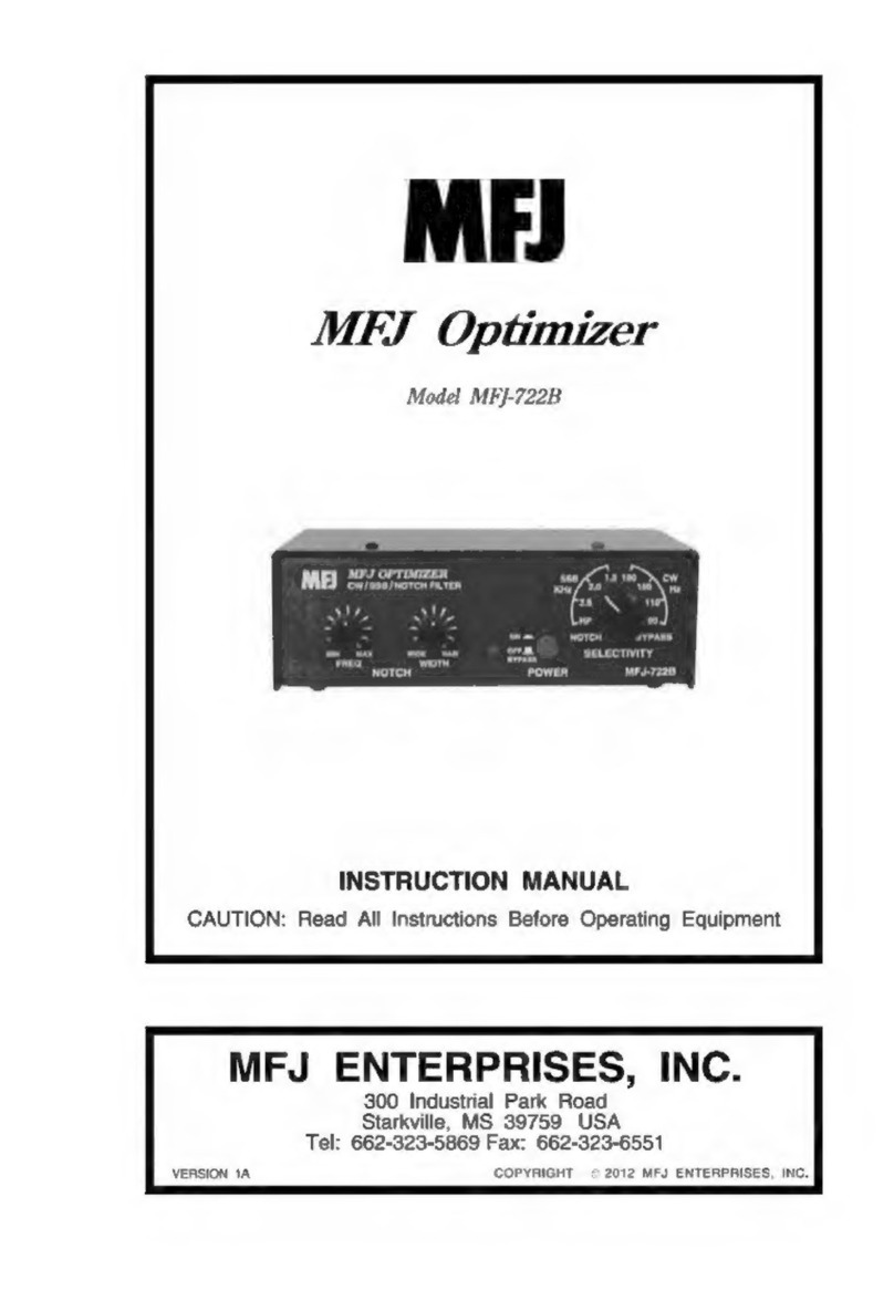 MFJ Enterprises MFJ-722B instruction manual