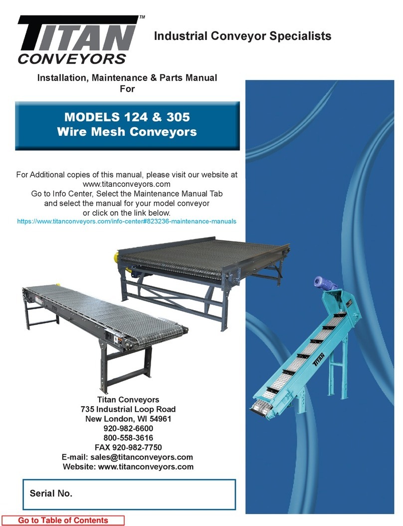 Titan 124 Installation, maintenance & parts manual