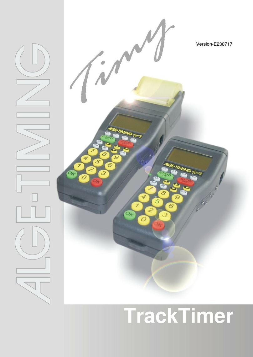 ALGE-Timing Timy3 User manual