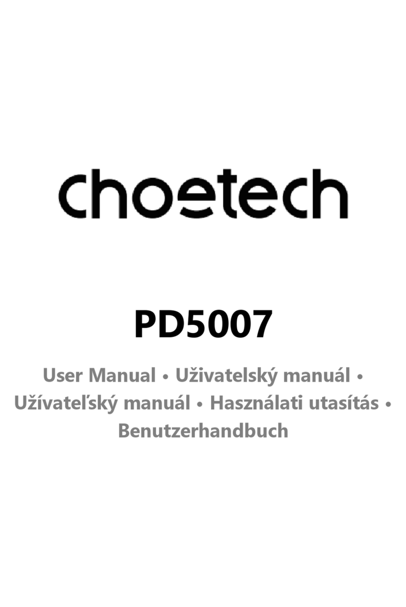 Choetech PD5007 user manual