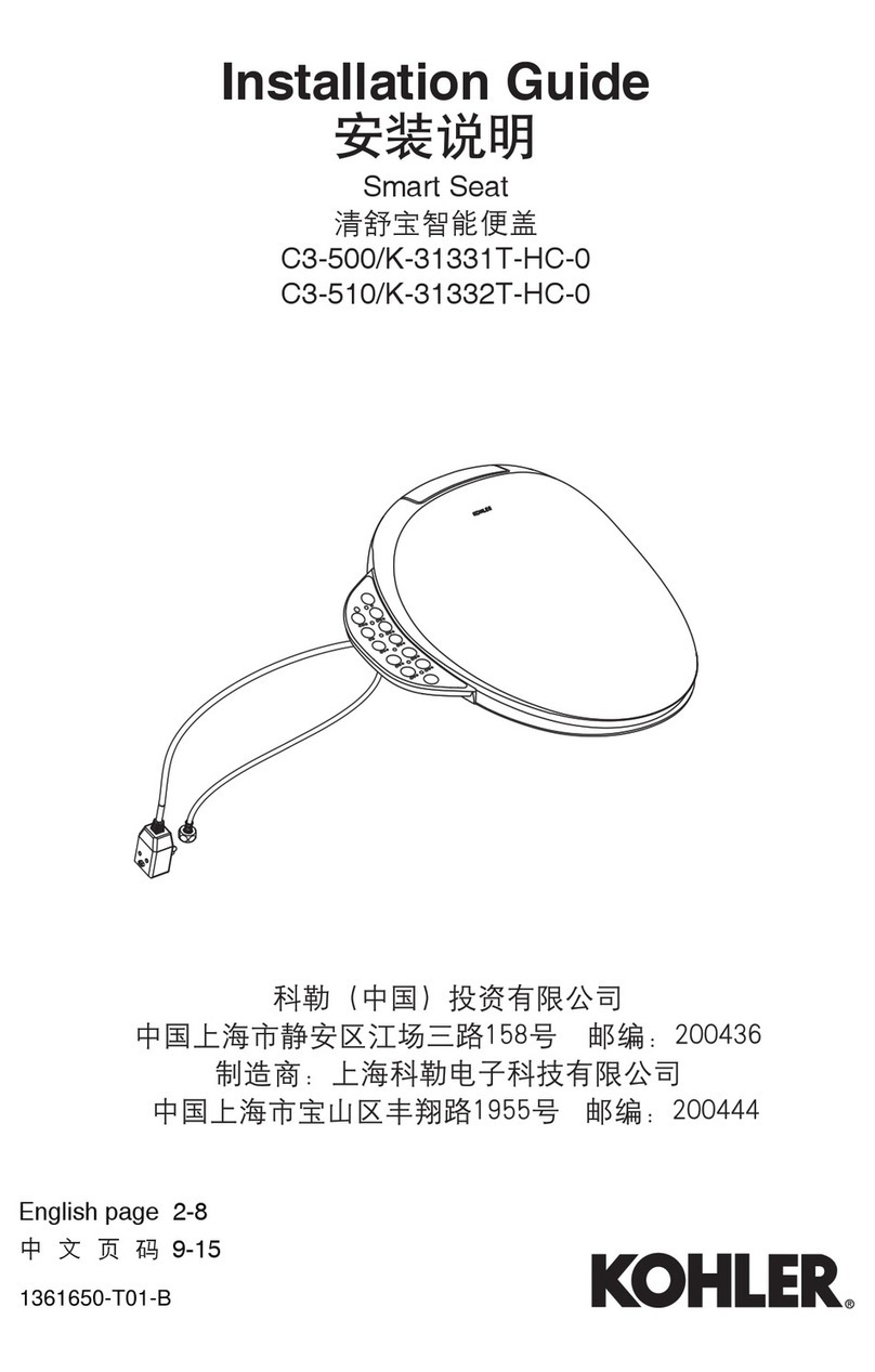 Kohler C3-500/K-31331T-HC-0 User manual