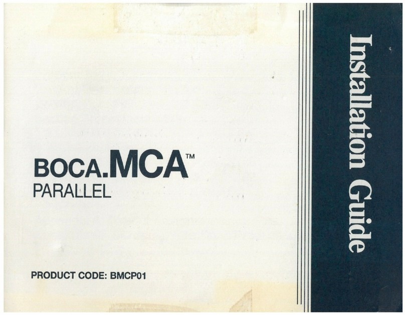 Boca BocA.MCA PARALLEL BMCP01 Instruction guide
