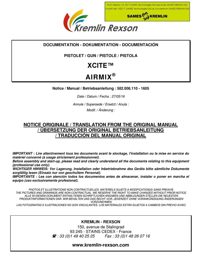 Kremlin-Rexson XCITE AIRMIX manual