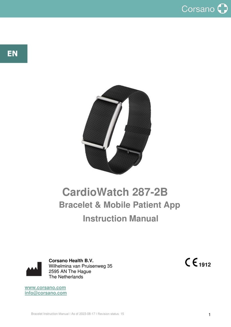 Corsano CardioWatch 287-2B User manual