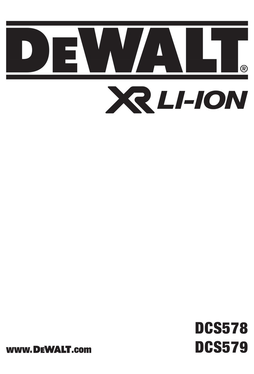 DeWalt DCS578 User manual