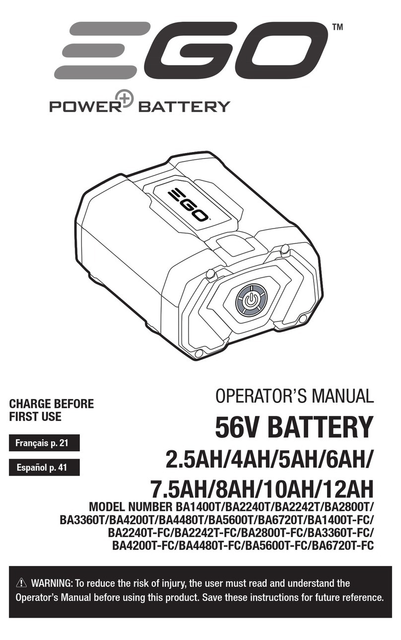 Ego Power+ BA1400T Operator's manual