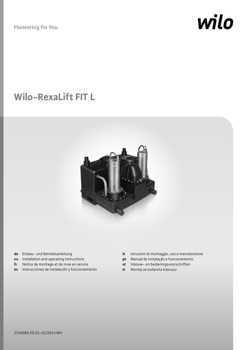 Wilo RexaLift FIT L1 Installation and operating instructions