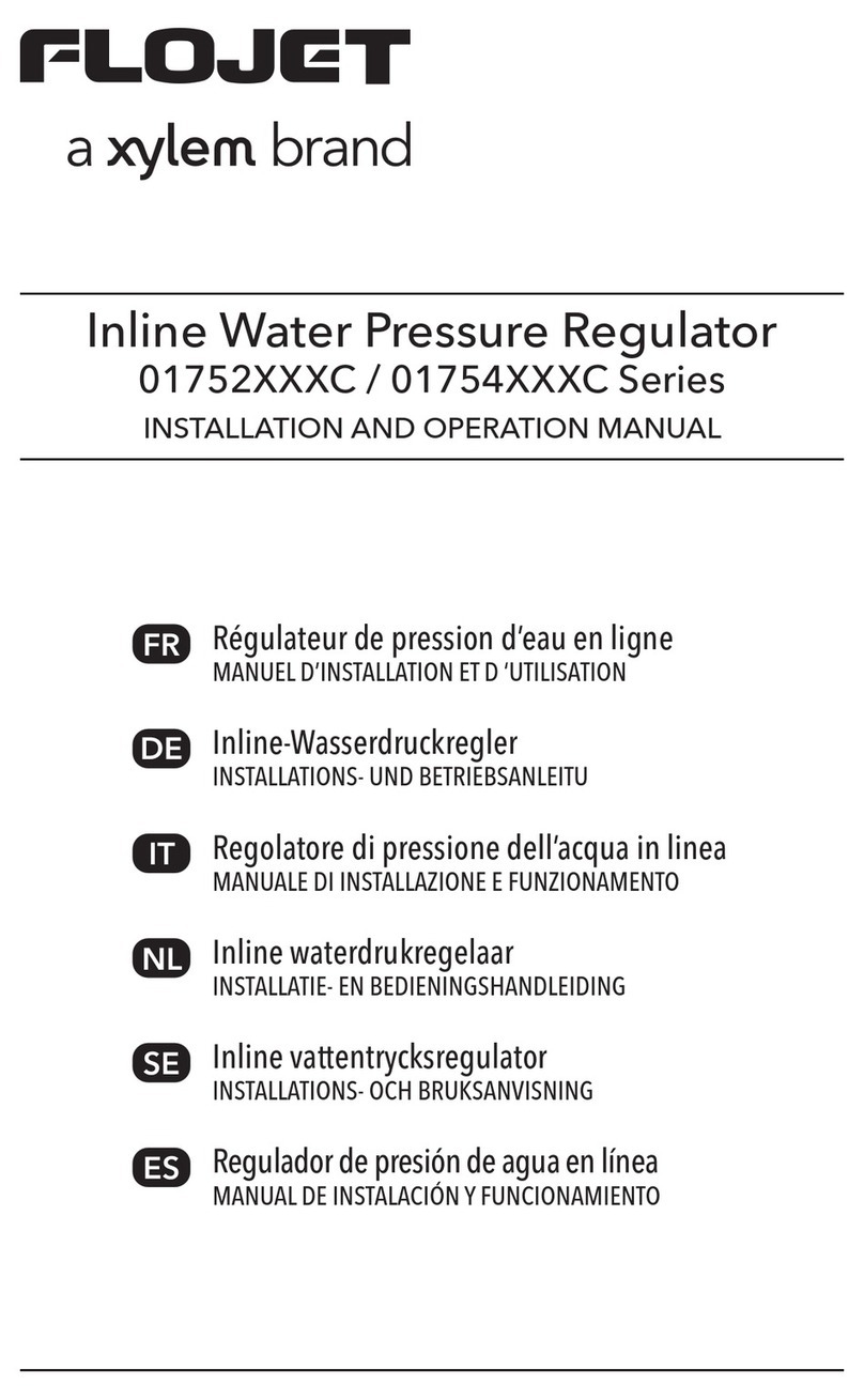 Xylem FLOJET 01752 C Series Installation and operation manual Xylem FLOJET 01752 C Series Installation and operation manual