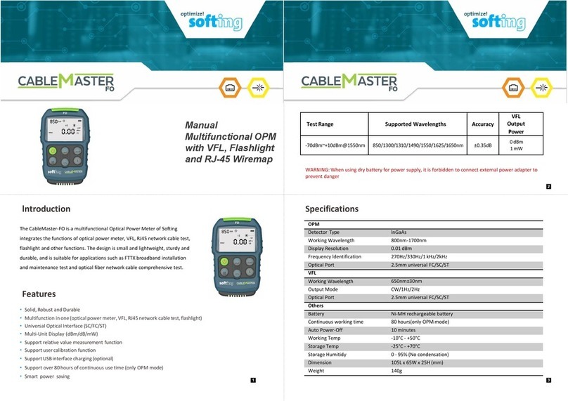 Softing CableMaster-FO manual