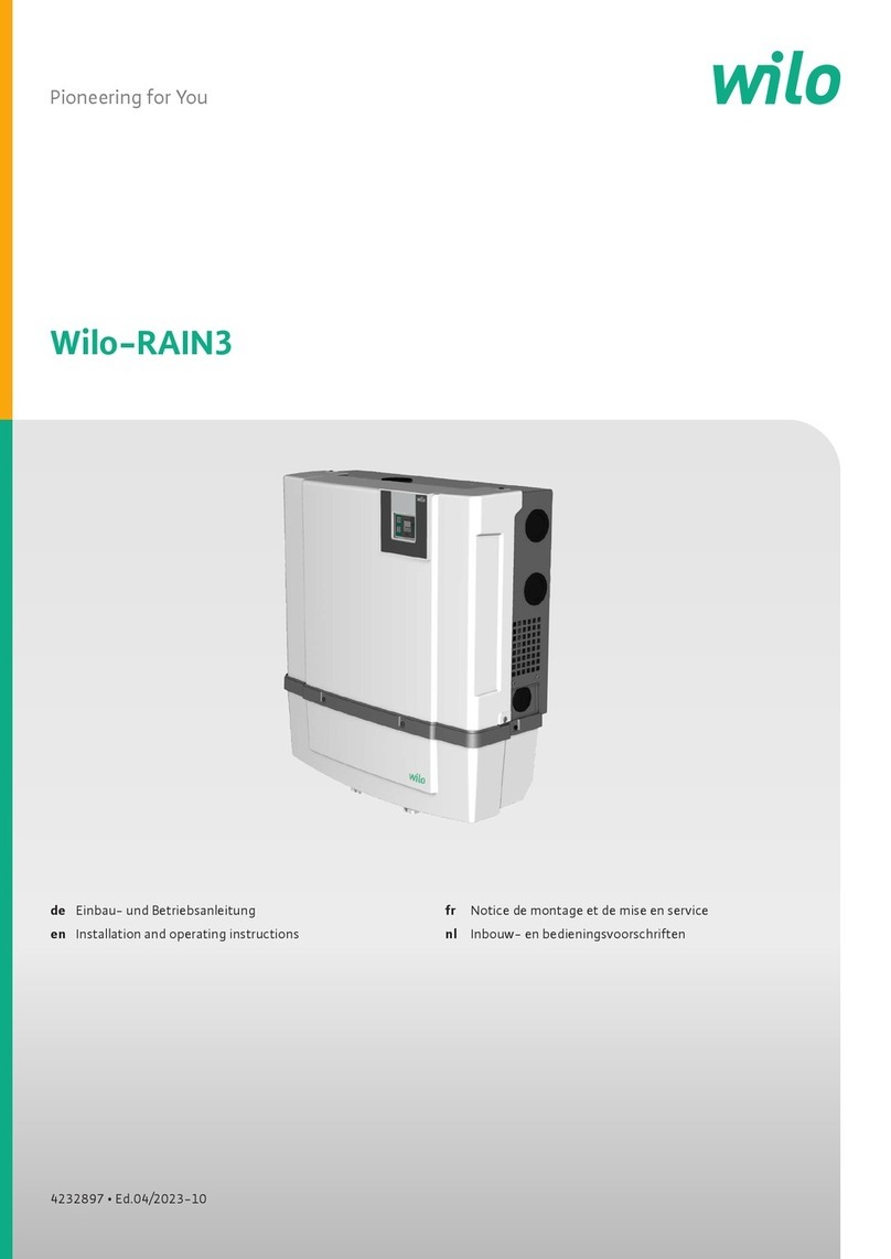 Wilo RAIN3 Series Installation and operating instructions