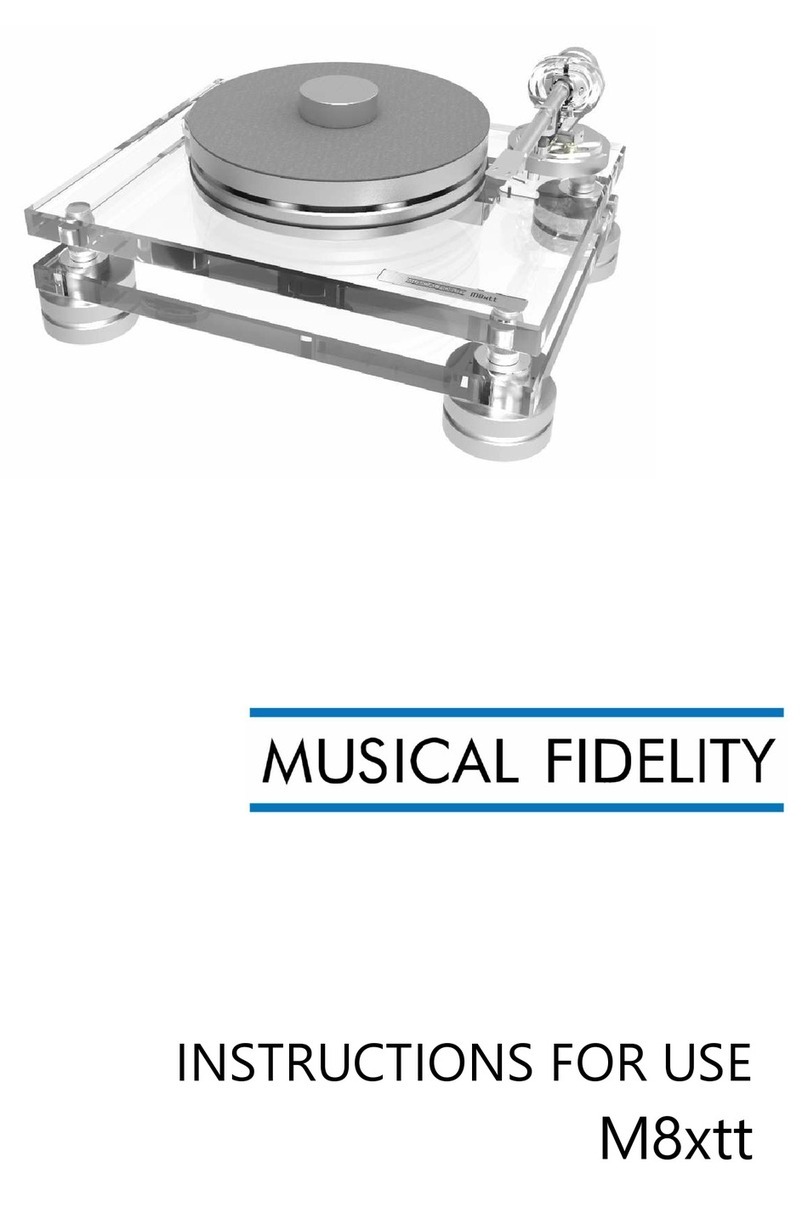 Musical Fidelity M8xtt Instructions for use Musical Fidelity M8xtt Instructions for use