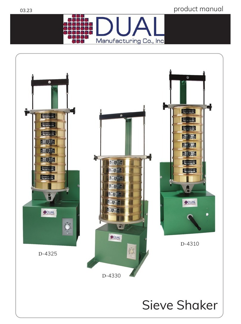 Dual Sieve Shaker D-4325 product manual